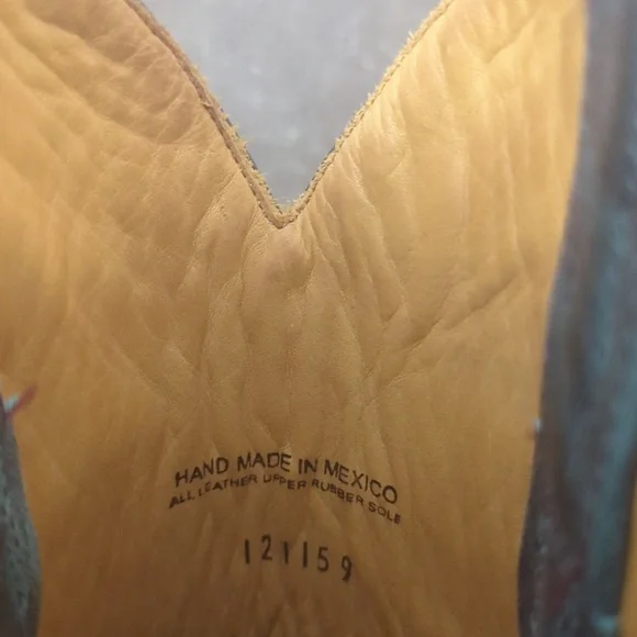 TIN HAUL ladies "WILD ROSE" cowboy boots brown/teal/purple leather Arrows sz 8 - Picture 15 of 16